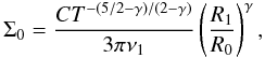 \appendix \setcounter{section}{4} \begin{equation} \label{app:5} \Sigma_0 = \frac{C T^{-(5/2-\gamma)/(2-\gamma)}}{3 \pi \nu_1} \left( \frac{R_1}{R_0} \right)^\gamma, \end{equation}