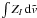 \hbox{$\int Z_I\,{\rm d}\tilde{v}$}