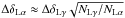 \hbox{$\Delta\delta_{\rm L\alpha} \approx \Delta\delta_{\rm L\gamma} \sqrt{N_{\rm L\gamma}/{N_{\rm L\alpha}}}$}