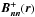 \hbox{$\vec{B^{+}_{nn}}(\vec{r})$}