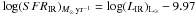 \hbox{$\log({SFR}{_{\rm IR})_{M_{\odot}\,{\rm yr}^{-1}}} = \log(L{_{\rm IR})_{\rm L_{\odot}}}-9.97$}