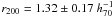 \hbox{$r_{200}=1.32\pm0.17 ~h^{-1}_{70}$}