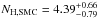 \hbox{$N_{\rm H, SMC} = 4.39^{+0.66}_{-0.79}$}