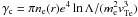 \hbox{$\gamma_{\rm c} = \pi n_{\rm e} (r) e^4\ln\Lambda/(m_{\rm e}^2 v_{\rm Te}^3)$}