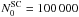 \hbox{$N_{\rm 0}^{\rm SC} = 100\,000$}