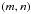 \hbox{$\left( {m,n} \right)$}