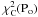 \hbox{$\chi^2_{\rm C}(\rm P_{\rm o})$}