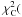 \hbox{$\chi^2_{\rm C}($}