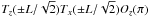 \hbox{$T_z(\pm L/\sqrt{2})T_x(\pm L/\sqrt{2})O_z(\pi)$}