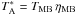 \hbox{$T_{\rm A}^{*}=T_{\rm MB}\,\eta_{\rm MB}$}