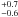 Mathematical equation: \hbox{$^{+0.7}_{-0.6}$}