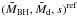 \hbox{$(\tmstar,\tmd,s)^{\rm ref}$}