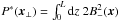 \hbox{$P^*(\vec{x}_{\perp})=\int_{0}^{L} {\rm d}z \ 2B_{-}^{2}(\vec{x})$}