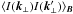 \hbox{$\langle I(\vec{k}_{\perp}) I(\vec{k}'_{\perp}) \rangle_{\vec{B}}$}