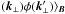 \hbox{$(\vec{k}_{\perp}) \phi(\vec{k}'_{\perp})\rangle_{\vec{B}}$}
