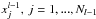 \hbox{$x^{l-1}_j,\,j=1,...,N_{l-1}$}