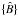 \hbox{$\{\hat{B}\}$}