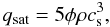 \begin{equation} q_{\rm sat} = 5 \phi \rho c_{\rm s}^3, \end{equation}