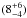 \hbox{$(8^{+6}_{-4})$}