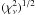 \hbox{$(\chi_\nu^2)^{1/2}$}