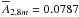 \hbox{$\overline{A}_{2,8m}=0.0787$}