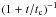 \hbox{$\left(1+t/t_{\rm c}\right)^{-1}$}