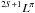 Mathematical equation: \hbox{$^{2S+1}L^{\pi}$}