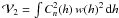 \hbox{$\mathcal V_2 = \int C_n^2(h)\,w(h)^2\,{\rm d}h$}