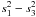 \hbox{$s^2_1-s^2_3$}