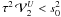 \hbox{$\tau^2\,\mathcal V_2^U < s^2_0$}