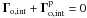 \hbox{$\vec \Gamma_{\rm o,int}+ \vec \Gamma^{\rm p}_{\rm o,int}=0$}