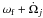 \hbox{$\omega_{\rm f}+\dot\Omega_j$}