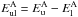 \hbox{$E^\mathrm{A}_{\rm ul} = E^\mathrm{A}_{\rm u} - E^\mathrm{A}_{\rm l}$}