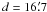 \appendix \setcounter{section}{2} \hbox{$d=16\farcm7$}