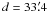 \appendix \setcounter{section}{2} \hbox{$d=33\farcm4$}