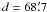 \appendix \setcounter{section}{2} \hbox{$d=68\farcm7$}