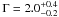 \appendix \setcounter{section}{2} \hbox{$\Gamma=2.0^{+0.4}_{-0.2}$}