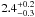 \hbox{$2.4^{+0.2}_{-0.3}$}