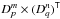 Mathematical equation: \appendix \setcounter{section}{1} \hbox{$D_p^m \times (D_q^n)^{\T}$}