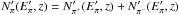 Mathematical equation: \hbox{$N'_\pi(E'_\pi,z)= N'_{\pi^+}(E'_\pi,z)+ N'_{\pi^-}(E'_\pi,z)$}