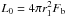 Mathematical equation: \hbox{$L_0=4\pi r_1^2 F_{\rm b}$}