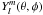 Mathematical equation: \hbox{$Y_l^m(\theta, \phi)$}