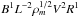 Mathematical equation: \hbox{$B^1L^{-2}\rho_m^{1/2}V^2R^1$}