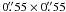 Mathematical equation: \hbox{$0\farcs55 \times 0\farcs55$}