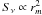 Mathematical equation: \appendix \setcounter{section}{1} \hbox{$S_{\nu}\propto r_{m}^2$}