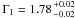 Mathematical equation: \hbox{$\Gamma_1 = 1.78 {+0.02 \atop -0.02}$}