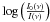 Mathematical equation: \hbox{$\log \Big(\frac{I_{0}(\nu)}{I(\nu)}\Big)$}