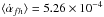 Mathematical equation: \hbox{$\langle \dot{\alpha}_{fh}\rangle = 5.26 \times 10^{-4}$}