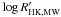 Mathematical equation: \hbox{$\log R'_{\rm{HK,MW}}$}
