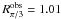 Mathematical equation: \hbox{$R_{\pi/3}^{\rm obs}=1.01$}